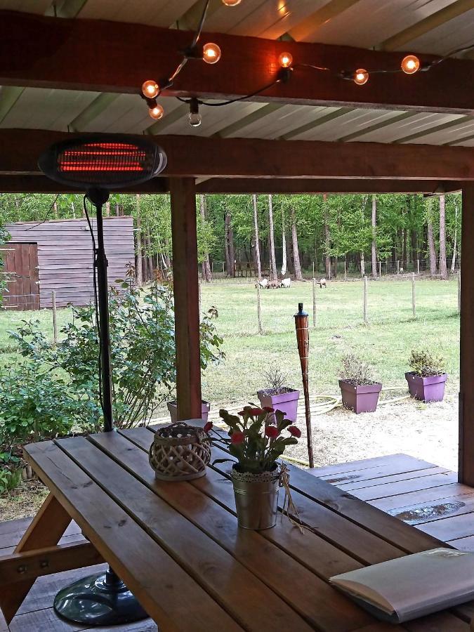 Roulottes Du Chalet Des Pins Rougeou Экстерьер фото
