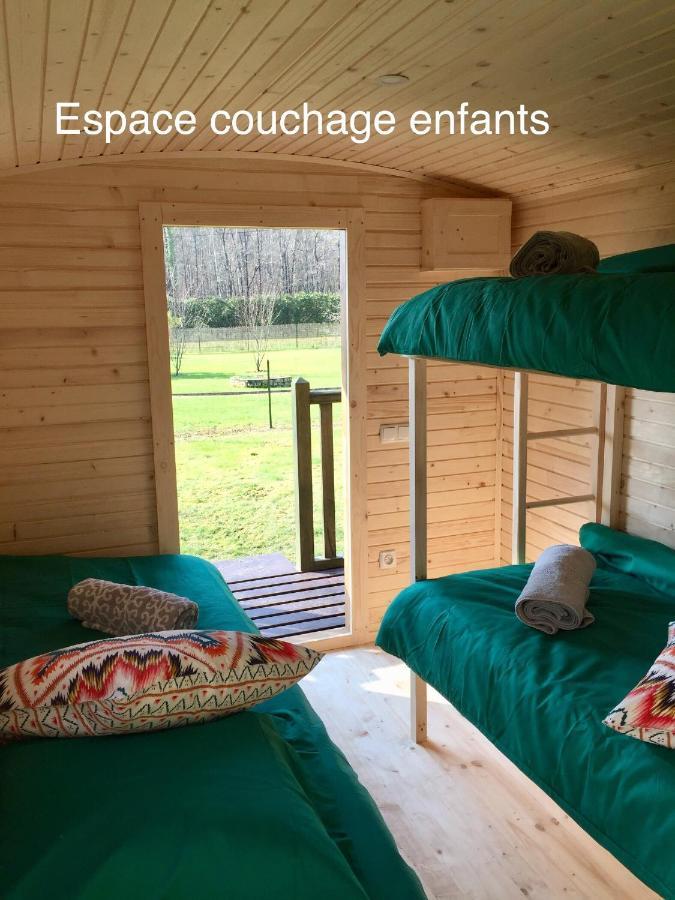 Roulottes Du Chalet Des Pins Rougeou Экстерьер фото