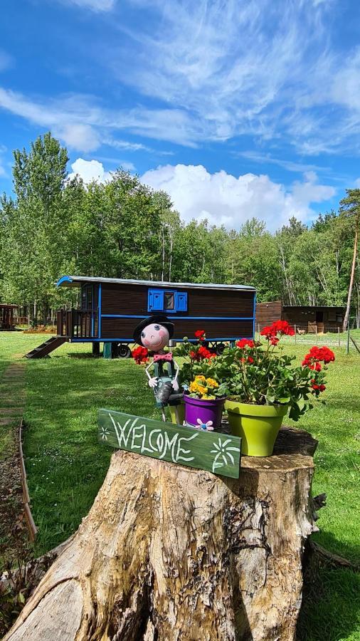 Roulottes Du Chalet Des Pins Rougeou Экстерьер фото